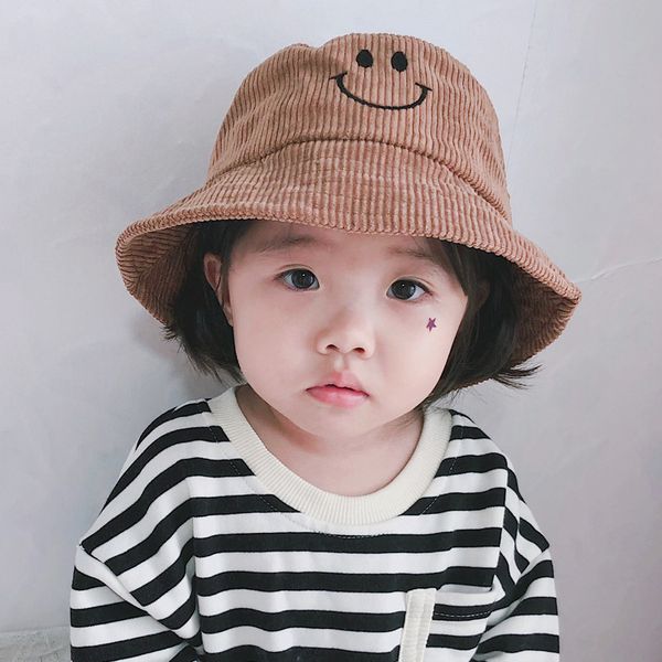 2019 winter corduroy smiling face children cold proof fisherman cap lovely warm hat trendy baby out the street bucket hat
2019 winter corduroy smiling face children cold proof fisherman cap lovely warm hat trendy baby out the street bucket hat