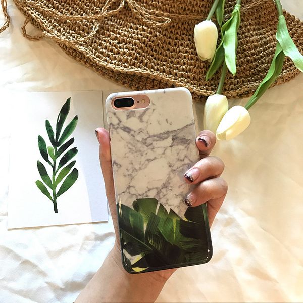 han feng simple green leaves for apple 8 iphone7/6s/plus creative marble case
han feng simple green leaves for apple 8 iphone7/6s/plus creative marble case