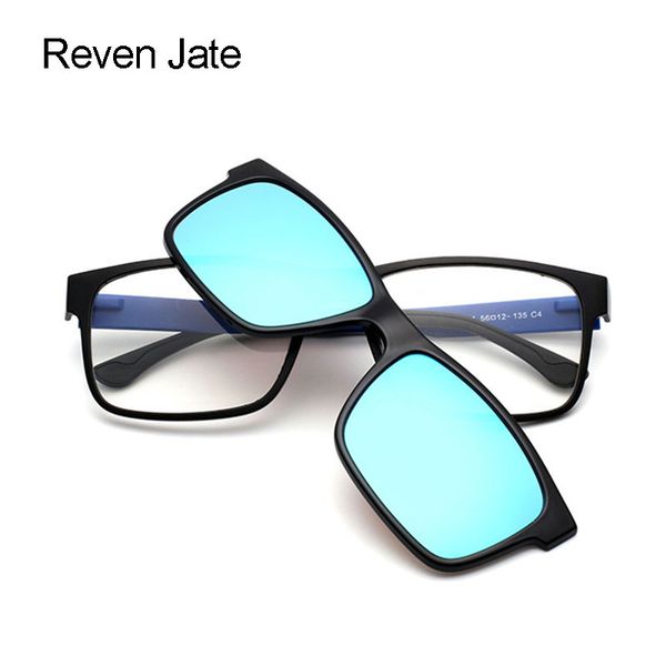 reven jate reven glasses optical eyewear urltra-light tr90 eyeglasses frame with polarized clip-on sunshades for men and women, Black
reven jate reven glasses optical eyewear urltra-light tr90 eyeglasses frame with polarized clip-on sunshades for men and women, Black