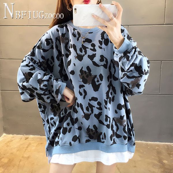 2020 spring autumn loose plus size women sweatshirt round neck long sleeve female sweatshirts, Black
2020 spring autumn loose plus size women sweatshirt round neck long sleeve female sweatshirts, Black