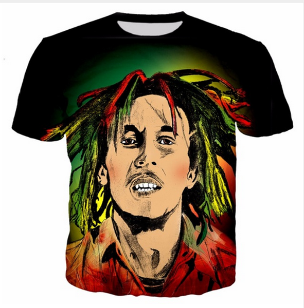 casual mens womans bob marley 3d hd print t-shirt summer short-sleeved o-neck t-shirt fashion style shirt brand tees rx027, White;black
casual mens womans bob marley 3d hd print t-shirt summer short-sleeved o-neck t-shirt fashion style shirt brand tees rx027, White;black