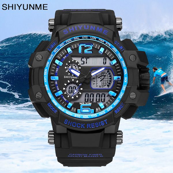 shiyunme men's sports waterproof swimming double display led luminous electronic quartz watch male relogios masculino, Slivery;brown
shiyunme men's sports waterproof swimming double display led luminous electronic quartz watch male relogios masculino, Slivery;brown