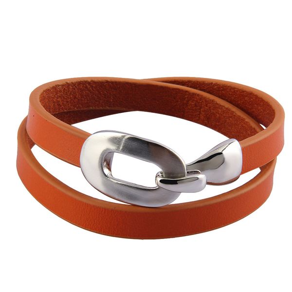 Bracelet Jewelry Mens Simple Cowhide Ring Handwear Fashion OShaped Alloy Hook Amazon Bracelet