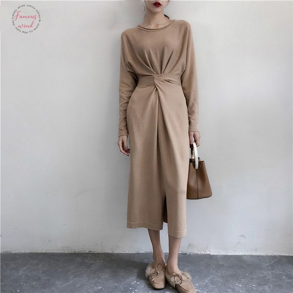 womens elegant long sleeve split dress autumn female fashion clothes lady bow tie sheath column sashes solid long vestido, Black;gray
womens elegant long sleeve split dress autumn female fashion clothes lady bow tie sheath column sashes solid long vestido, Black;gray