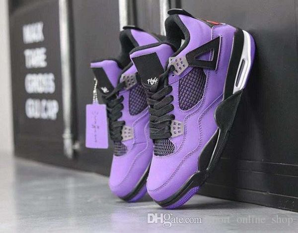 4 travis scotts basketball shoes 4s iv cactus jack purple suede men outdoor athletic shoes with box 308497-510, White;red
4 travis scotts basketball shoes 4s iv cactus jack purple suede men outdoor athletic shoes with box 308497-510, White;red