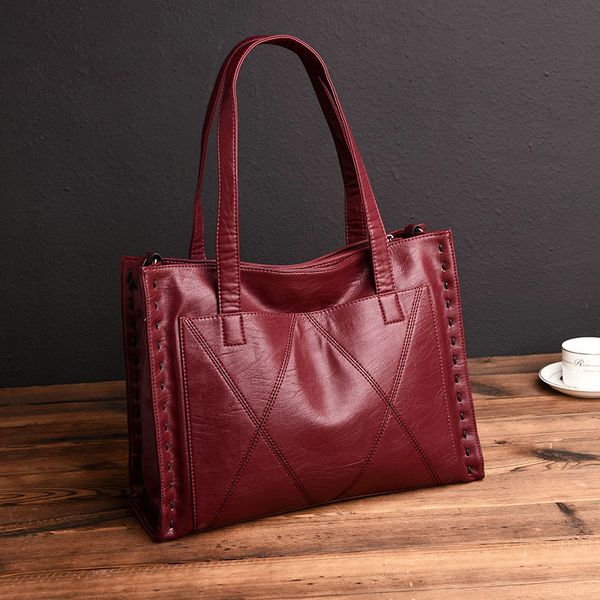 leather handbags ladies cow leather tote hand bags female thread shoulder bags for women
leather handbags ladies cow leather tote hand bags female thread shoulder bags for women