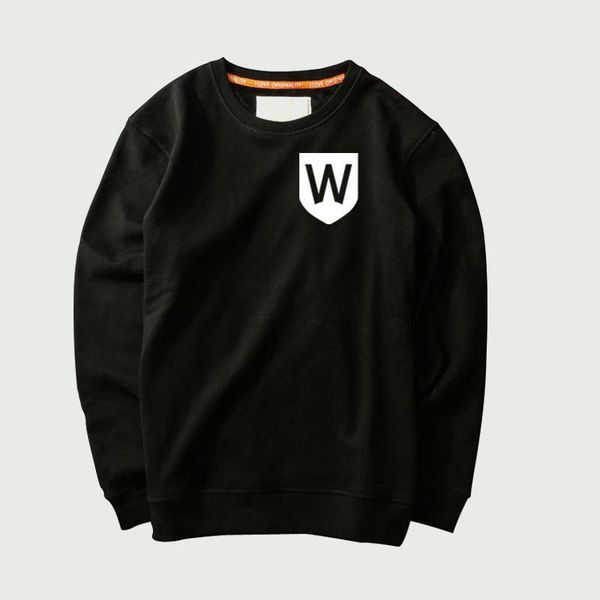 2018 new autumn fashion letter w creative cotton print men's big size long-sleeved black sweatshirt, White;black
2018 new autumn fashion letter w creative cotton print men's big size long-sleeved black sweatshirt, White;black
