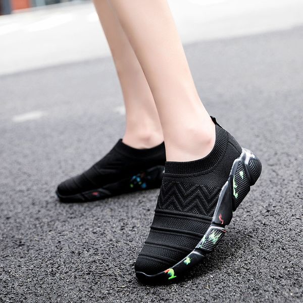 women sneakers flying woven socks casual shoes men breathable outdoor walking shoes plus size trainers chaussures femme, Black
women sneakers flying woven socks casual shoes men breathable outdoor walking shoes plus size trainers chaussures femme, Black