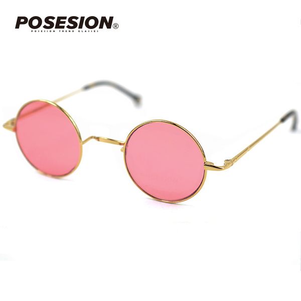 classic posesion designer new brand polarized round sunglasses men small vintage john lennon glasses women driving metal eyewear ch01, Blue
classic posesion designer new brand polarized round sunglasses men small vintage john lennon glasses women driving metal eyewear ch01, Blue