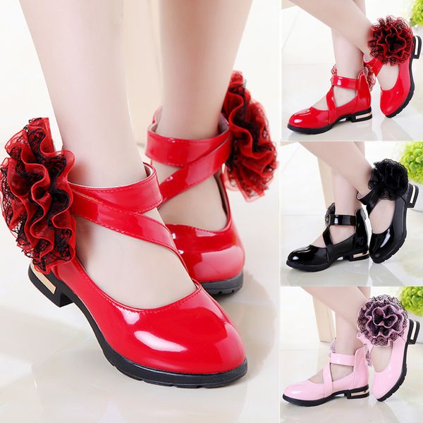2019 children girl student spring genuine leather flat heel shoes flower loafers dance princess shoes 29875, Black;grey
2019 children girl student spring genuine leather flat heel shoes flower loafers dance princess shoes 29875, Black;grey
