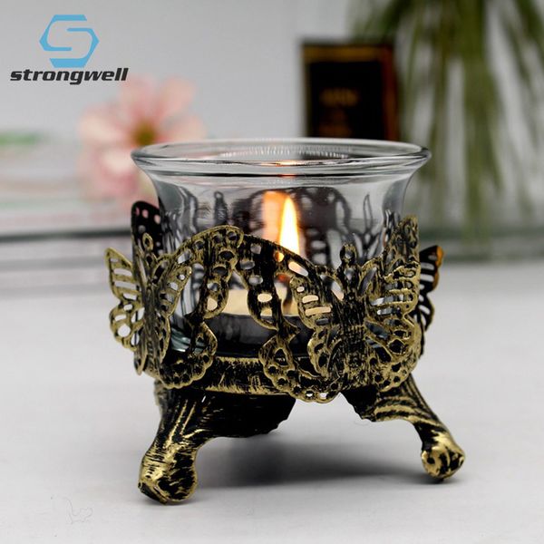 strongwell european retro distressed carved hollow glass metal candle holder iron cup candlestick home decoration birthday gift
strongwell european retro distressed carved hollow glass metal candle holder iron cup candlestick home decoration birthday gift