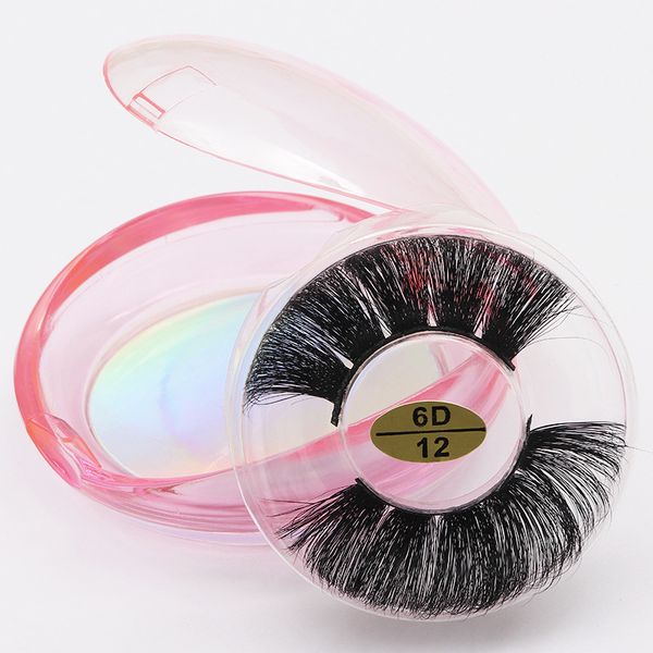 

12styles 6d 25mm mink eyelashes messy dramatic natural soft false mink lashes extension full strip ing