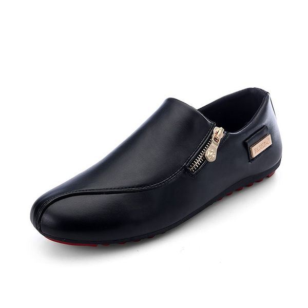 men flats shoes white casual platform pointed shoes pu leather male loafers men flats breathable plus size 39-45, Black
men flats shoes white casual platform pointed shoes pu leather male loafers men flats breathable plus size 39-45, Black