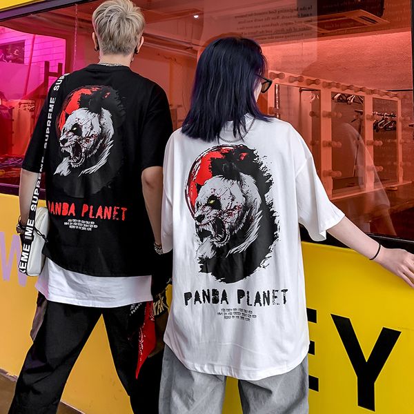2019 summer brand set panda print hip hop short-sleeved shirt harajuku cotton streetwear hip-hop band t-shirt tee men and women, White
2019 summer brand set panda print hip hop short-sleeved shirt harajuku cotton streetwear hip-hop band t-shirt tee men and women, White