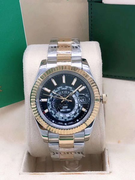new 42mm men's mechanical watch sapphire all stainless steel folding buckle automatic fashion watch luxury watch /sk y, Slivery;brown
new 42mm men's mechanical watch sapphire all stainless steel folding buckle automatic fashion watch luxury watch /sk y, Slivery;brown