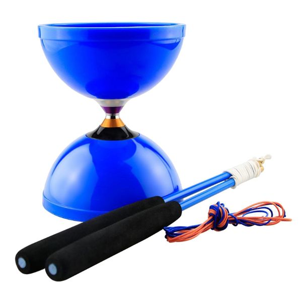 chinese yoyo diabolo toy with triple bearing and two handsticks fast speed and long idle time stable and durable medium size blue
chinese yoyo diabolo toy with triple bearing and two handsticks fast speed and long idle time stable and durable medium size blue