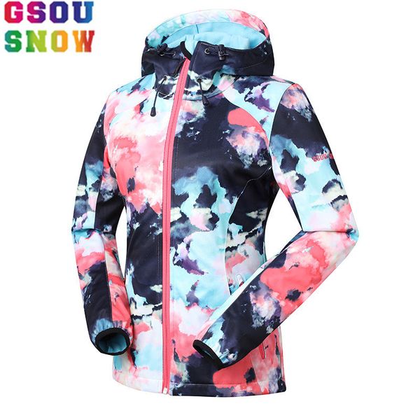 gsou snow brand softshell women waterproof jacket windbreaker hunting fishing cycling skiing windproof female outdoor jacket, Blue;black
gsou snow brand softshell women waterproof jacket windbreaker hunting fishing cycling skiing windproof female outdoor jacket, Blue;black