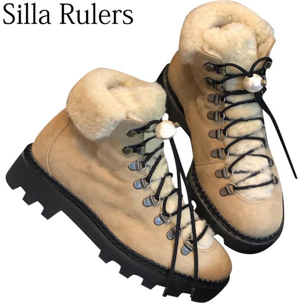 2019 new khaki fur snow boots women round toe thick bottom ankle boots warm woman wool women zapatos de mujer, Black
2019 new khaki fur snow boots women round toe thick bottom ankle boots warm woman wool women zapatos de mujer, Black