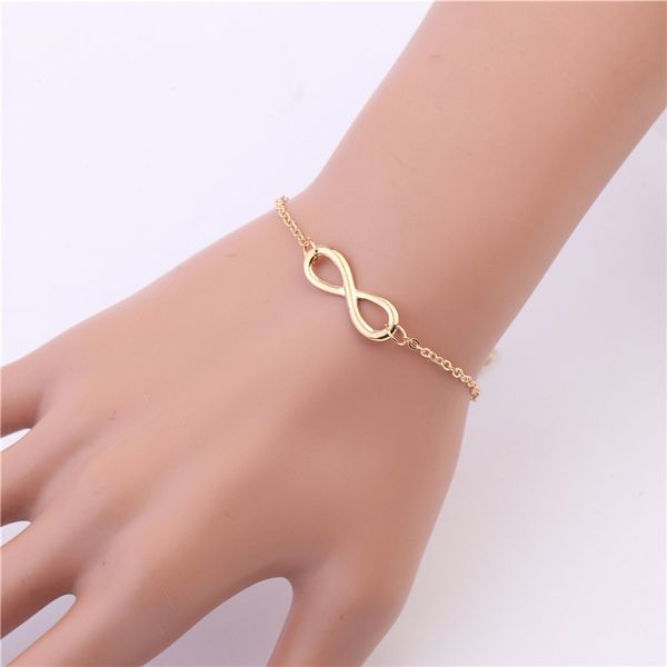 minimalism style infinity endless love hope handmade chain adjustable bracelets, Black
minimalism style infinity endless love hope handmade chain adjustable bracelets, Black