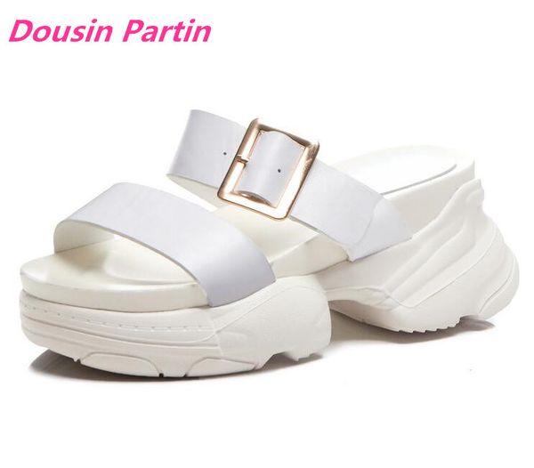 dousin partin women sandals cow leather buckle round open-toed hollow summer beach thick soled shoes, Black
dousin partin women sandals cow leather buckle round open-toed hollow summer beach thick soled shoes, Black
