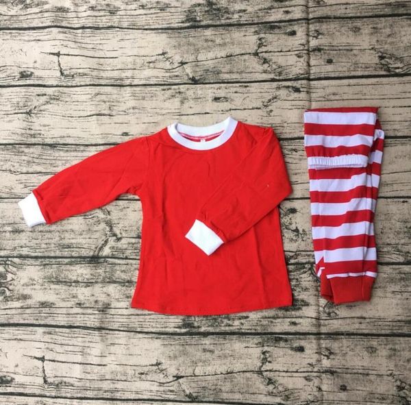 new custom kids red blank white stripe pajamas children christmas pajamas in price, Blue;red
new custom kids red blank white stripe pajamas children christmas pajamas in price, Blue;red