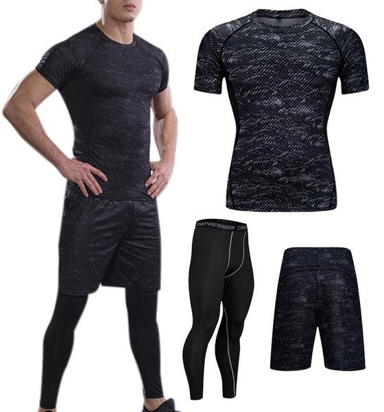 3-piece set sportswear short sleeve quick-drying compression tights basketball running fitness athletic wear for men black, White;red
3-piece set sportswear short sleeve quick-drying compression tights basketball running fitness athletic wear for men black, White;red