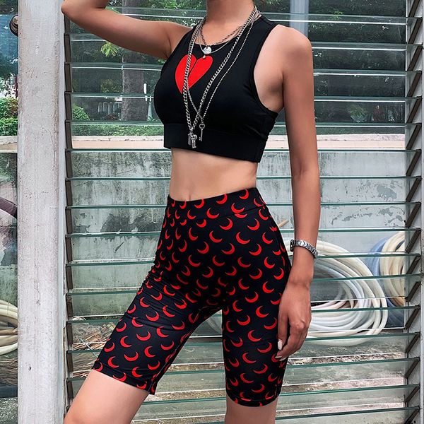 summer slim gym workout short women high waist 1/2 yoga pants print fitness short leggings tight ladies running sport shorts, White;red
summer slim gym workout short women high waist 1/2 yoga pants print fitness short leggings tight ladies running sport shorts, White;red