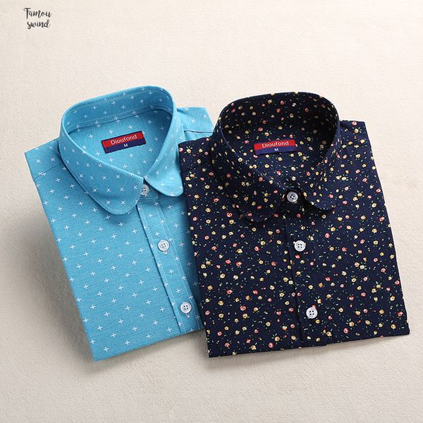 blue navy print blouse long sleeve sun flower shirt women new blouse shirt turn down collar linen spring cotton, White
blue navy print blouse long sleeve sun flower shirt women new blouse shirt turn down collar linen spring cotton, White
