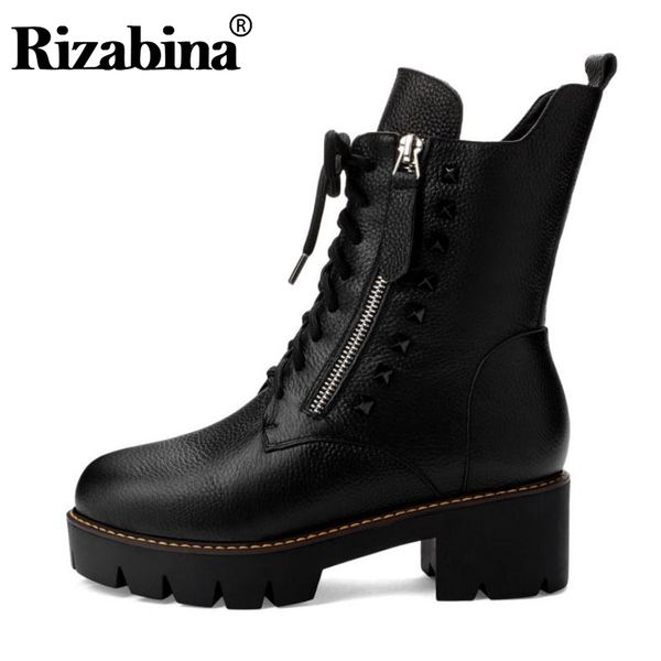 rizabina women lady genuine leather knight boots cross strap thick bottom platform ankle boots black shoes woman size 34-43
rizabina women lady genuine leather knight boots cross strap thick bottom platform ankle boots black shoes woman size 34-43