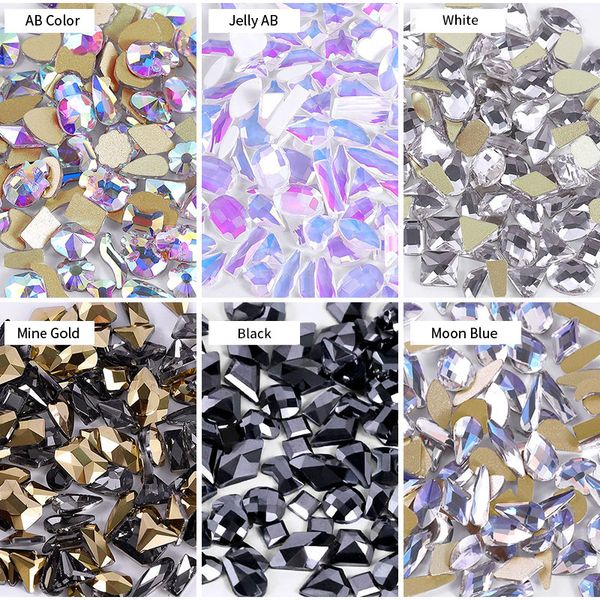 mixed 100pcs crystal ab nail art rhinestones flatback strass shiny glass nail stones gems for 3d nails diy manicure decorations, Silver;gold
mixed 100pcs crystal ab nail art rhinestones flatback strass shiny glass nail stones gems for 3d nails diy manicure decorations, Silver;gold