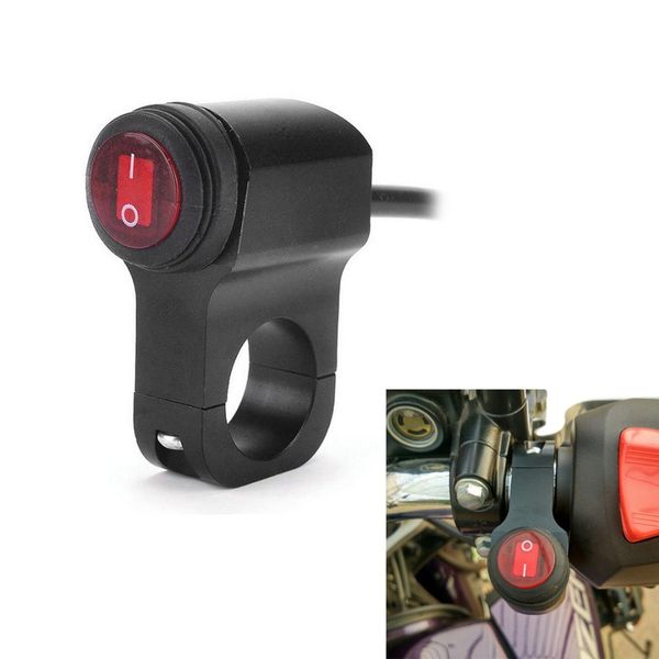 12v 16a waterproof motorcycle cnc aluminium alloy switches 7/8" 22mm handlebar headlight switch and 3 wires with red led light
12v 16a waterproof motorcycle cnc aluminium alloy switches 7/8" 22mm handlebar headlight switch and 3 wires with red led light