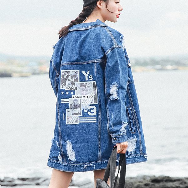2018 autumn denim jacket women hole blue long sleeve turn down collar distressed denim jacket for women ladies coats and, Black;brown
2018 autumn denim jacket women hole blue long sleeve turn down collar distressed denim jacket for women ladies coats and, Black;brown