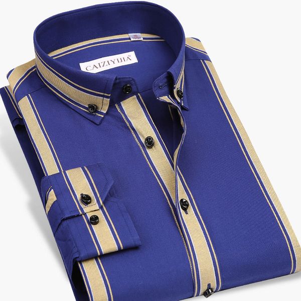 100% cotton long sleeve men's bold stripe dress shirt slim fit button-down style social men smart casual shirt, White;black
100% cotton long sleeve men's bold stripe dress shirt slim fit button-down style social men smart casual shirt, White;black