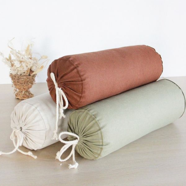 pillow 45*16cm solid color round removable washable cushion bed roll head leg back support
pillow 45*16cm solid color round removable washable cushion bed roll head leg back support