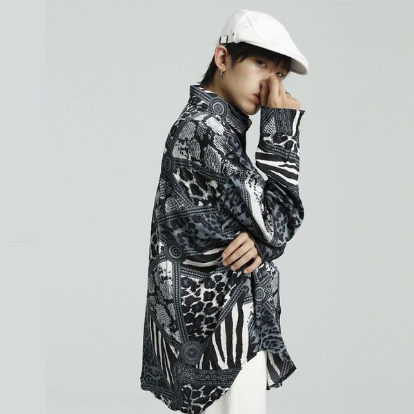 male japan korea style streetwear hip hop dress shirt men vintage fashion casual loose long sleeve chiffon shirts, White;black
male japan korea style streetwear hip hop dress shirt men vintage fashion casual loose long sleeve chiffon shirts, White;black