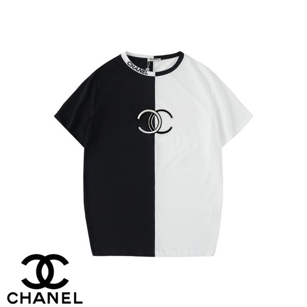 men's and women's t-shirt short-sleeved summer short-sleeved t-shirt embroidery round neck casual shirt 22, White
men's and women's t-shirt short-sleeved summer short-sleeved t-shirt embroidery round neck casual shirt 22, White