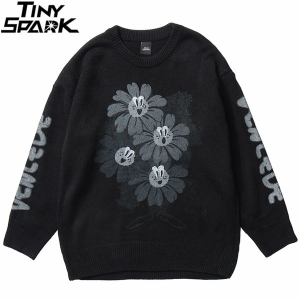2020 men hip hop sweater pullover streetwear funny floral print knitted sweater vintage autumn flower sweaters hiphop loose, White;black
2020 men hip hop sweater pullover streetwear funny floral print knitted sweater vintage autumn flower sweaters hiphop loose, White;black