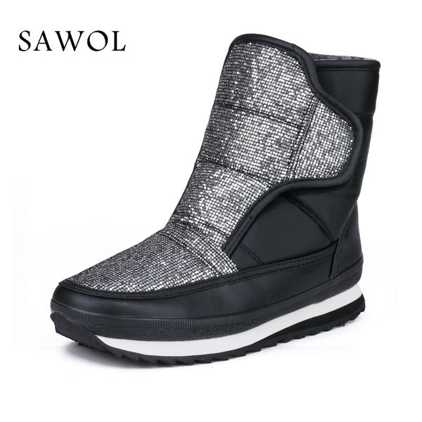 women's winter shoes big size brand women shoes plush and wool warmful women winter boots mid calf boots sawol y200115, Black
women's winter shoes big size brand women shoes plush and wool warmful women winter boots mid calf boots sawol y200115, Black