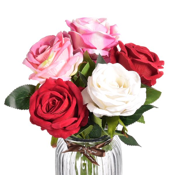 artificial rose flower silk real touch simulation bud fake rose flower bouquet for wedding decoration table accessory home party
artificial rose flower silk real touch simulation bud fake rose flower bouquet for wedding decoration table accessory home party