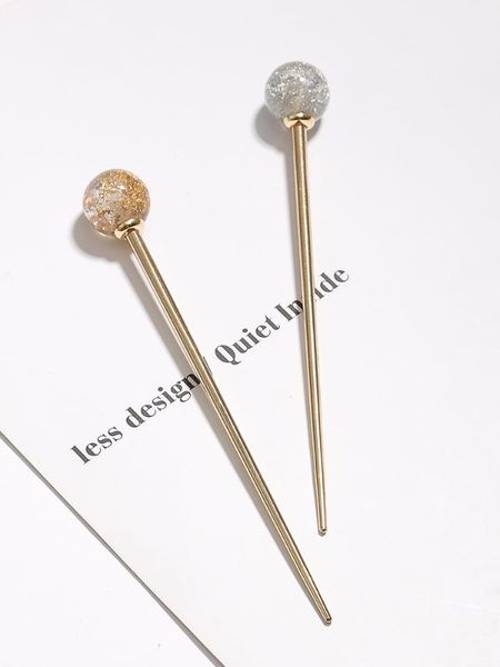 japanese woman lollipop hair stick languid lazy temperament gold foil hairpin girls elegant dish hair ornaments