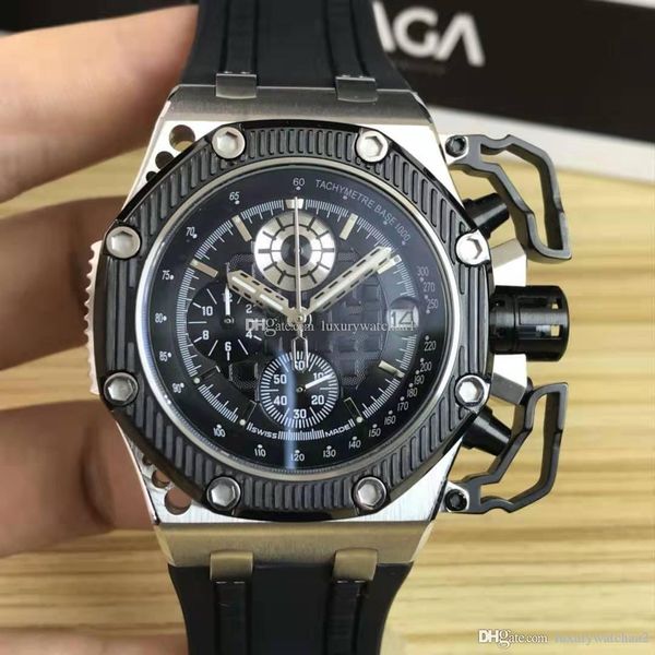 new luxury mens brand watches chronograph quartz 44mm royal oak survivor rubber strap 26165 rose gold watch diver wristwatches, Slivery;brown
new luxury mens brand watches chronograph quartz 44mm royal oak survivor rubber strap 26165 rose gold watch diver wristwatches, Slivery;brown