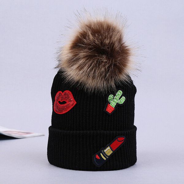 fashion women lady faux fur ball winter warm hat crochet knitted beanie cap casual 2017 winter warm hat female, Blue;gray
fashion women lady faux fur ball winter warm hat crochet knitted beanie cap casual 2017 winter warm hat female, Blue;gray