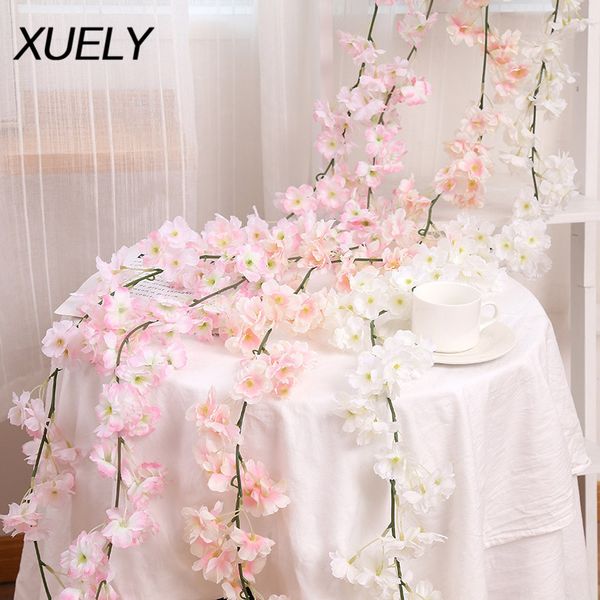 sakura rattan silk artificial flower plants home decoration wedding party background dining table balcony fence personality diy
sakura rattan silk artificial flower plants home decoration wedding party background dining table balcony fence personality diy