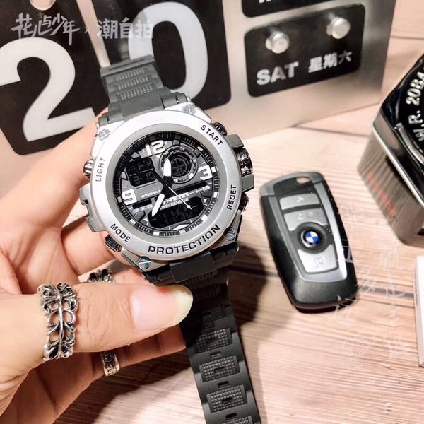 fashion brand luxury mens sport watch big dial g style military wristwatches multifunction led digital shock waterproof quartz men watches, Slivery;brown
fashion brand luxury mens sport watch big dial g style military wristwatches multifunction led digital shock waterproof quartz men watches, Slivery;brown