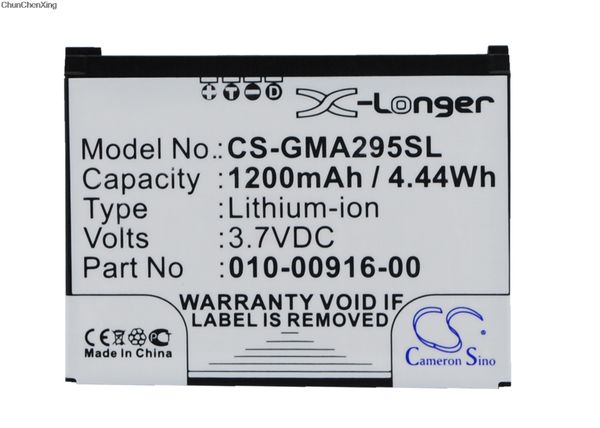 cameron sino 1200mah battery 010-00916-00, 010-00916-00-ga for garmin nuvi 295, 295w
cameron sino 1200mah battery 010-00916-00, 010-00916-00-ga for garmin nuvi 295, 295w