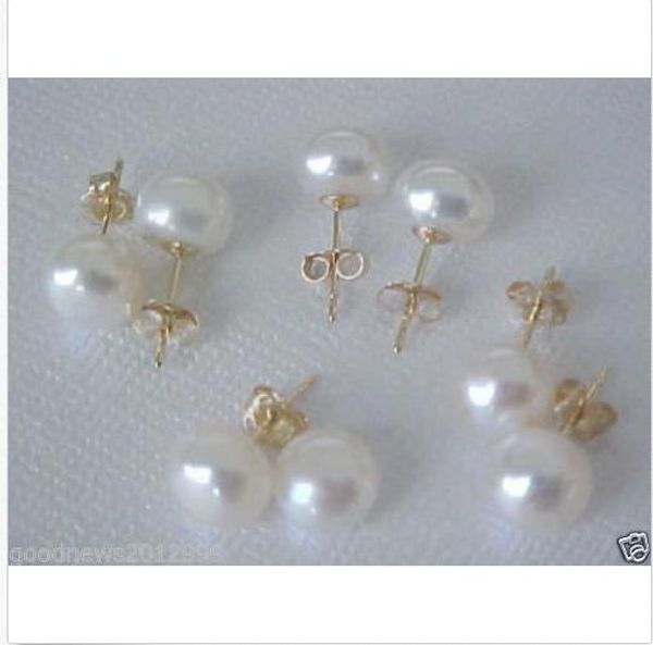 genuine 4 pair of natural 11-12mm white south sea pearl earring 14k gold, Golden;silver
genuine 4 pair of natural 11-12mm white south sea pearl earring 14k gold, Golden;silver