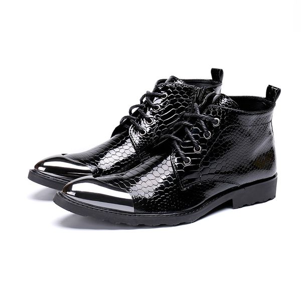 men's boots british style lace up dress boots formal business party shoes men genuine leather ankle boots, Black
men's boots british style lace up dress boots formal business party shoes men genuine leather ankle boots, Black