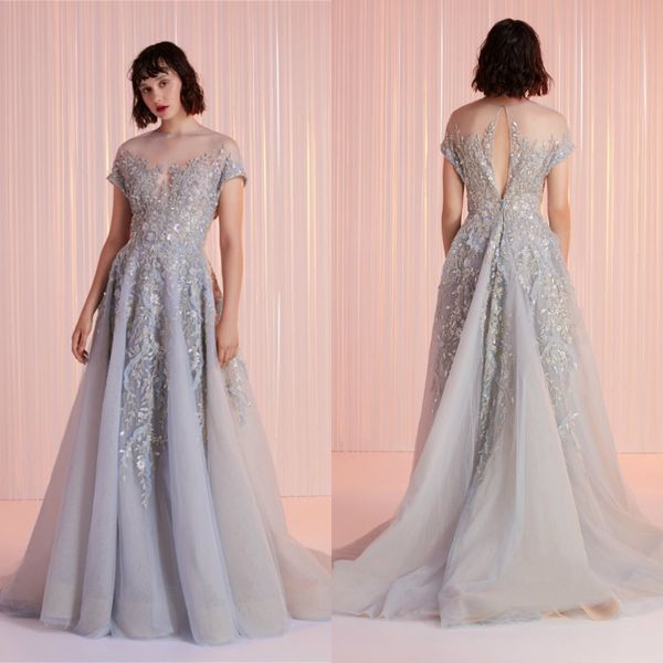 tony ward 2020 prom dresses with lace appliqued beaded a line short sleeves formal evening gowns sweep train custom made elegant party dress, Black;red
tony ward 2020 prom dresses with lace appliqued beaded a line short sleeves formal evening gowns sweep train custom made elegant party dress, Black;red