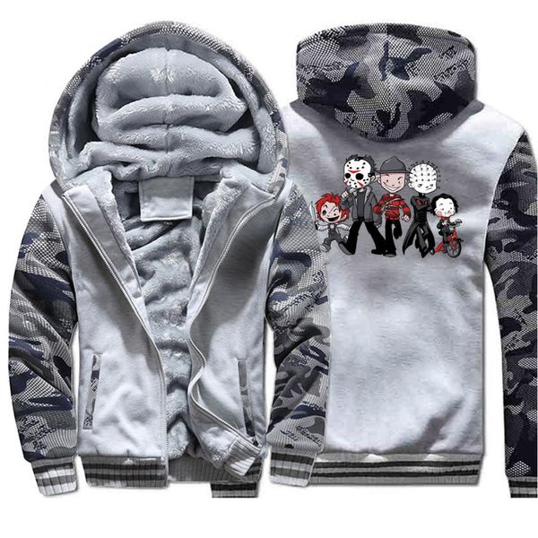 horror movie coat jason clown saw halloween funny streetwear 2019 winter fleece warm zip jacket camouflage men's thick hoodies, Black
horror movie coat jason clown saw halloween funny streetwear 2019 winter fleece warm zip jacket camouflage men's thick hoodies, Black