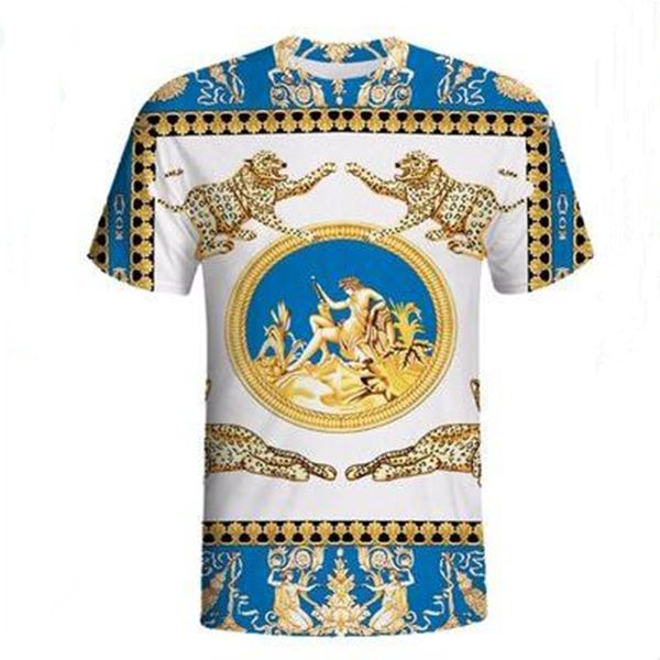 Men Gold leopard Print TShirts Europe US Retro cartoon Noble Slim Casual Short sleeve High quality Brand Club party Streetwear Tees Tops
Men Gold leopard Print TShirts Europe US Retro cartoon Noble Slim Casual Short sleeve High quality Brand Club party Streetwear Tees Tops